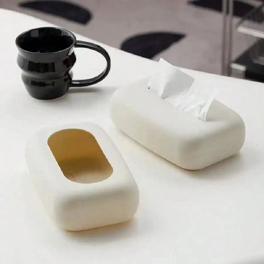 Boîte à Mouchoirs Blanche