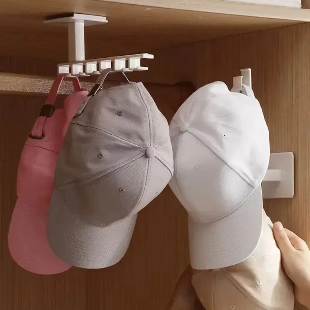 Jcocylse Porte Casquette Moderne Mural - Organisateur Rangement 6 Casquettes Baseball