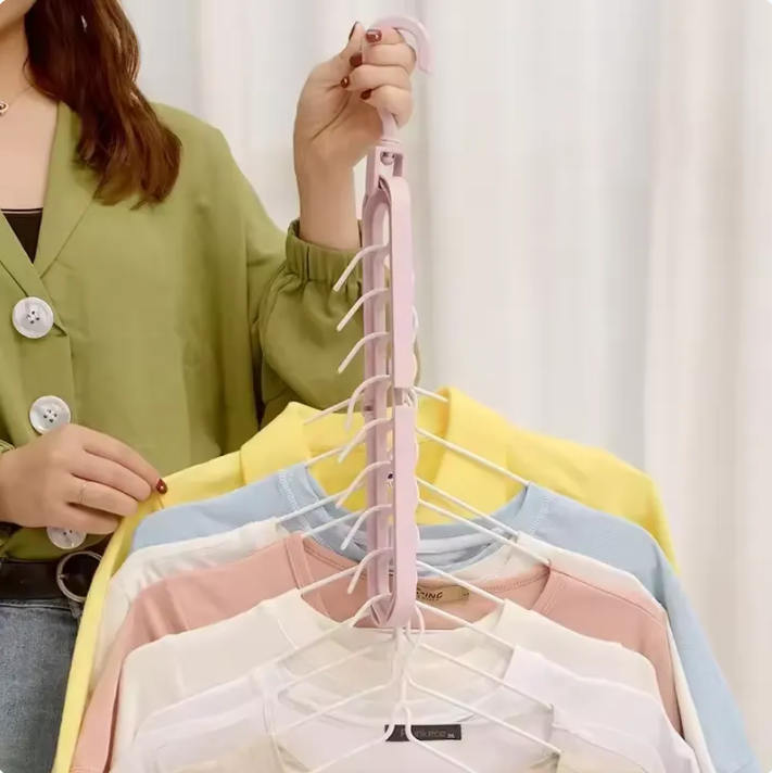 Cintre Gain de Place 9-en-1™ – Organiseur de Dressing Ultra Compact