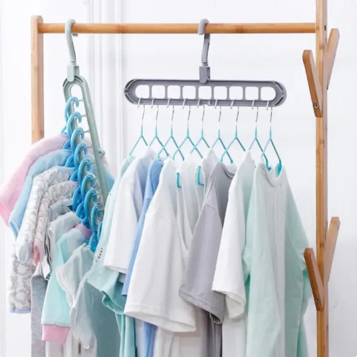 Cintre Gain de Place 9-en-1™ – Organiseur de Dressing Ultra Compact