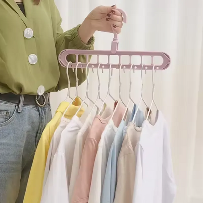 Cintre Gain de Place 9-en-1™ – Organiseur de Dressing Ultra Compact