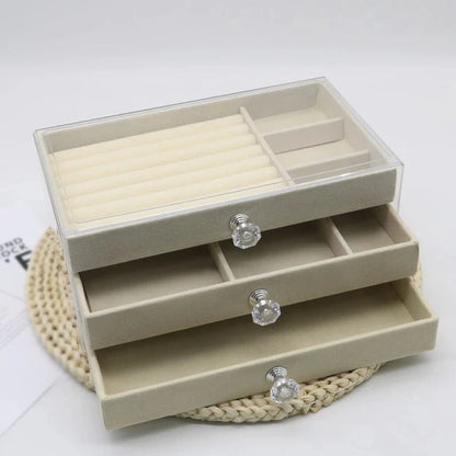 Accessoire pour Ranger ses Bijoux Beige