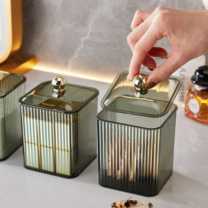 Boîte Coton Tige Verre