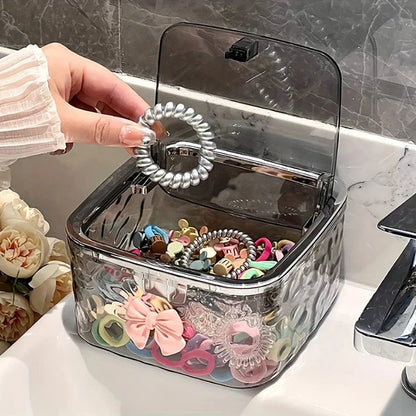 Boîte Rangement avec Couvercle Salle de Bain