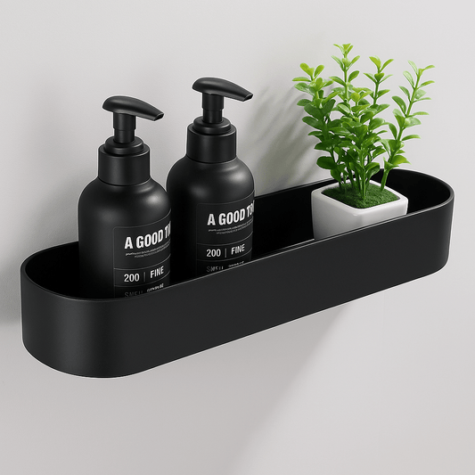 Étagère de Douche Noire
