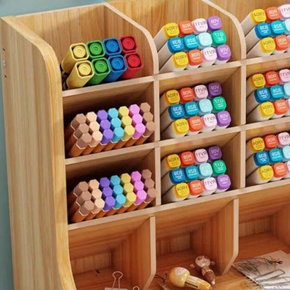 Organisateur de Bureau en Bois