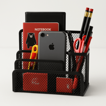 Organisateur de Bureau Noir