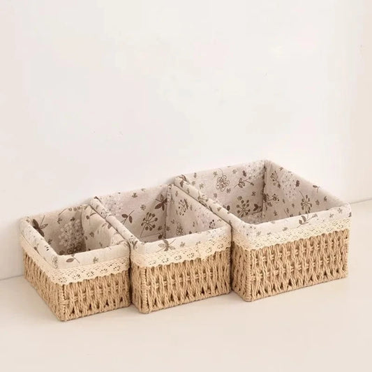 Panier en Osier pour Salle de Bain