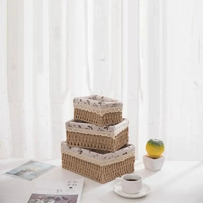 Panier en Osier pour Salle de Bain