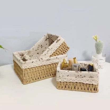 Panier en Osier pour Salle de Bain
