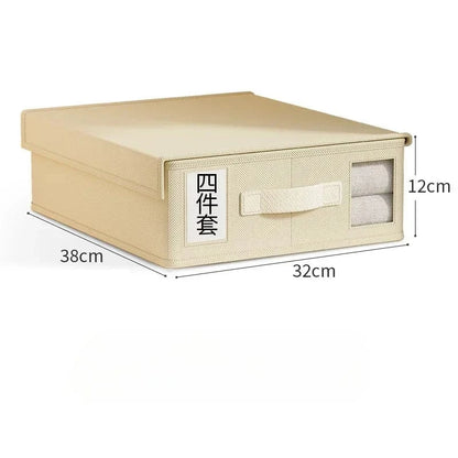 Rangement Drap de Lit Beige