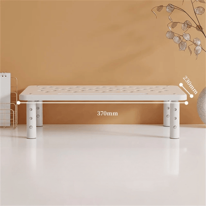 Rehausseur d'Écran Réglable Blanc